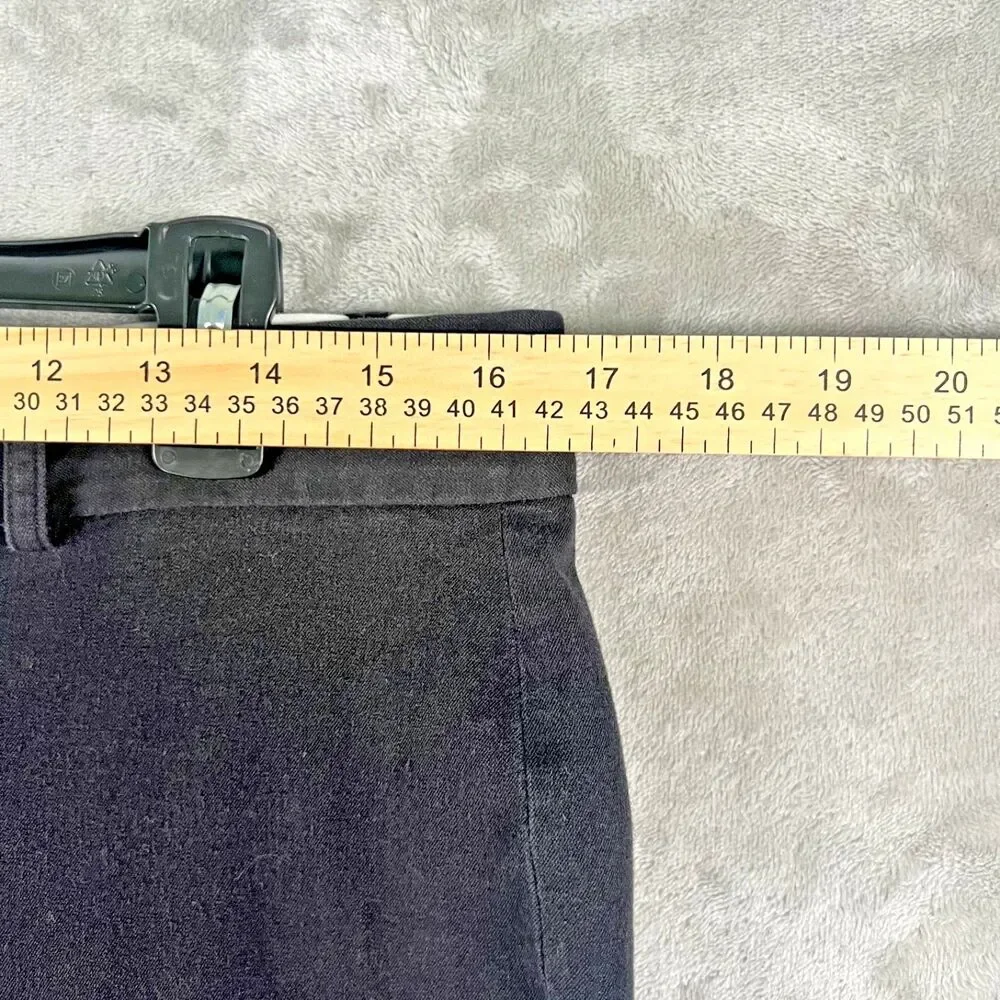 Crown & Ivy Women’s Black Work Pants Size 10 Cary Straight Leg Stretch Career